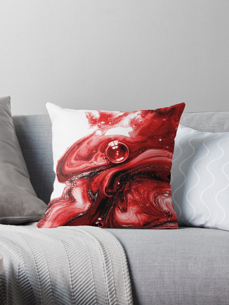 Blood puddle Pillow for Sale by Lustkill Redbubble