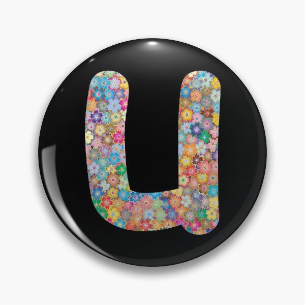Item preview, Letter u Lower Case Alphabet u Colorful Flowers Gift designed and sold by Shariss.