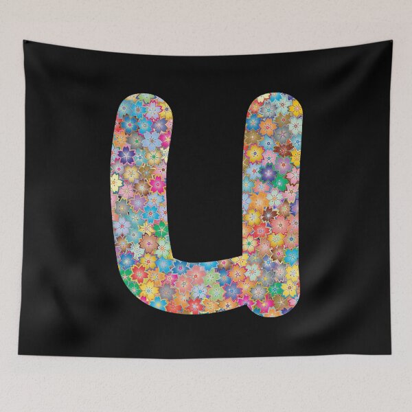 Item preview, Letter u Lower Case Alphabet u Colorful Flowers Gift designed and sold by Shariss.