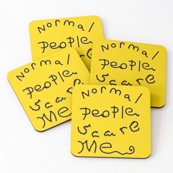 Item preview, Yellow, Normal people scare me designed and sold by beckyhowling.
