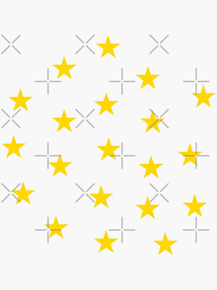 "Retro Mini Gold Star Sticker Pack" Sticker for Sale by MysticMagpie Redbubble