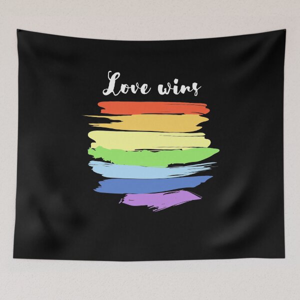 Item preview, Love always wins. LGBT Shirts Women Rainbow Tee designed and sold by chorche-design.