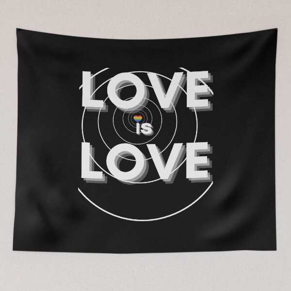 Item preview, Love is love. LGBT Shirts Women Rainbow Tee designed and sold by chorche-design.