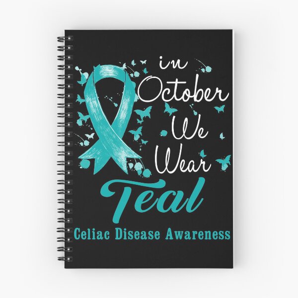 Item preview, In October We Wear Teal Ribbon Celiac Disease Awareness designed and sold by largellie.