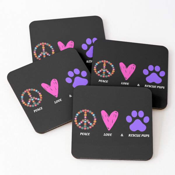 Item preview, Peace Love & Rescue Pups designed and sold by MeetMatilda.
