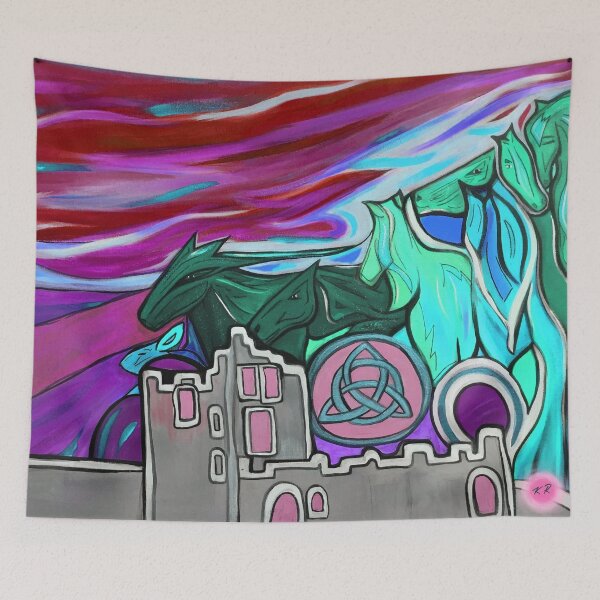 Item preview, 7 Horses, a Rabbit and a Celtic Castle designed and sold by KR Art Studio.