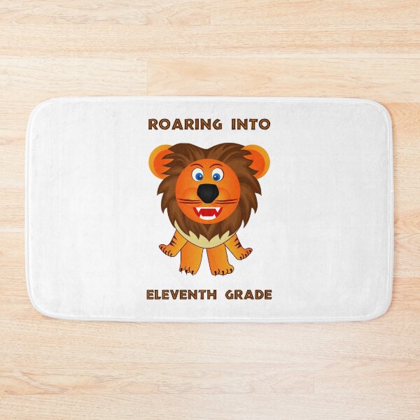 Item preview, Roaring Into Eleventh Grade (Cartoon Lion) designed and sold by TimespunThreads.