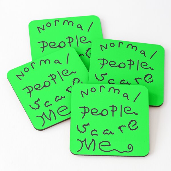 Item preview, green, Normal people scare me designed and sold by beckyhowling.