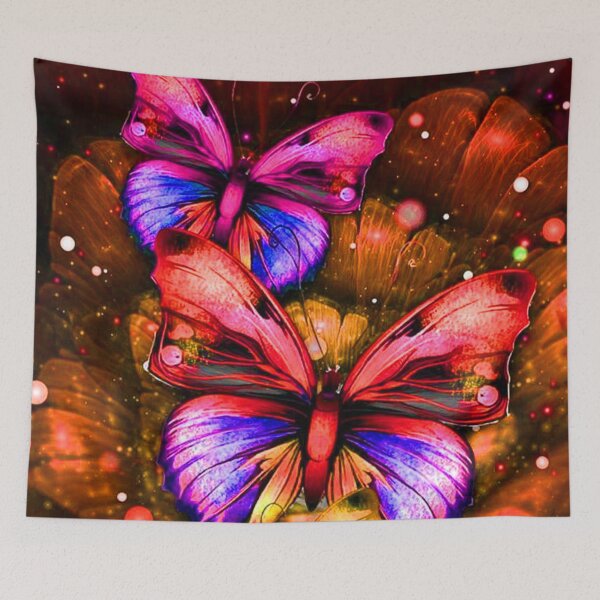 Item preview, Dynamic Orange Duo Butterflies designed and sold by NexusArts.