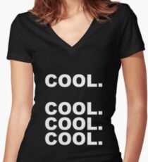 Cool cool cool Women's Fitted V-Neck T-Shirt
