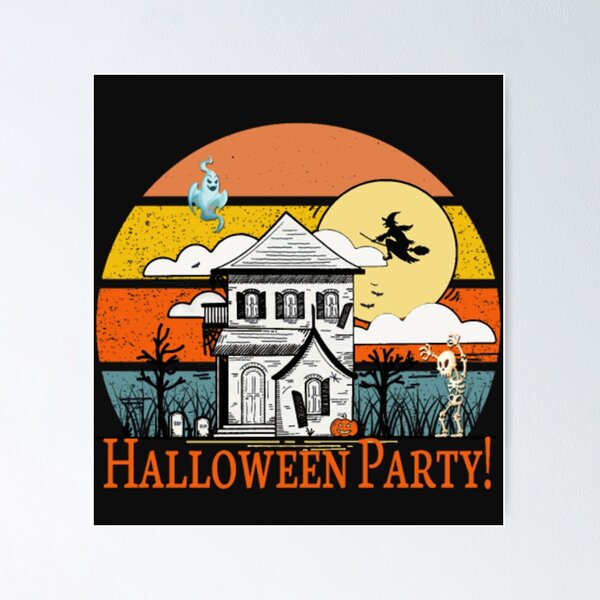 Item preview, Halloween Party Vintage Haunted House Ghost designed and sold by Clavitaps.