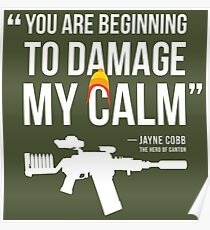 Damaging My Calm Poster