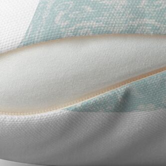 Alternate view of Walpaper duck egg blue Throw Pillow