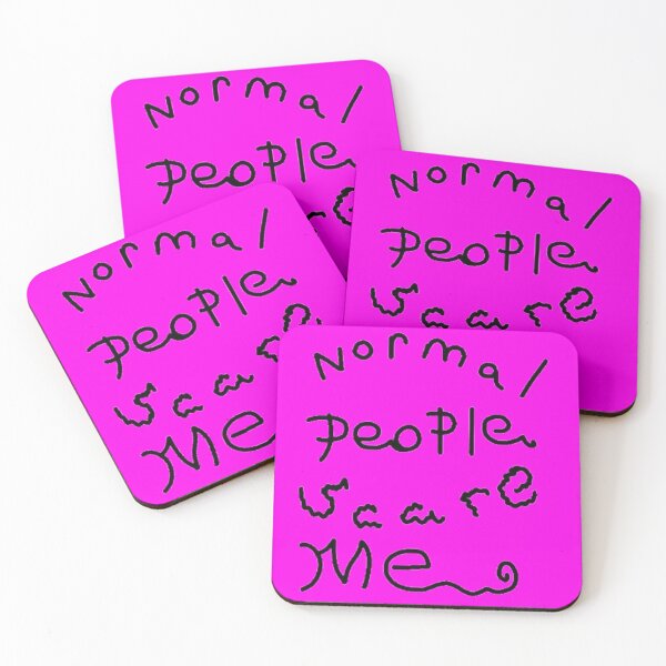 Item preview, pink, Normal people scare me designed and sold by beckyhowling.