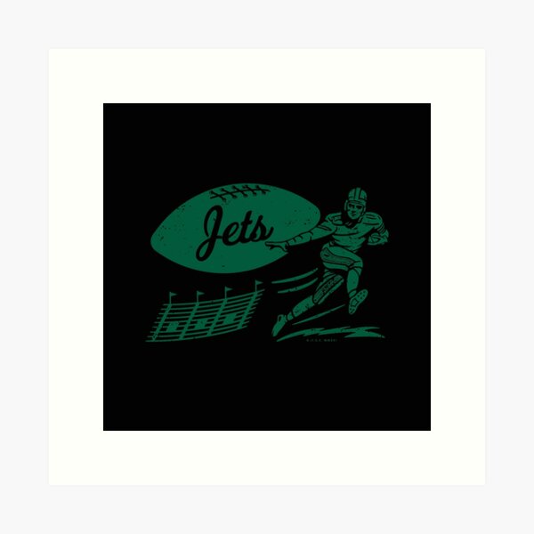 Jets - Vintage Jet Ball (White) - New York Jets - Posters and Art Prints