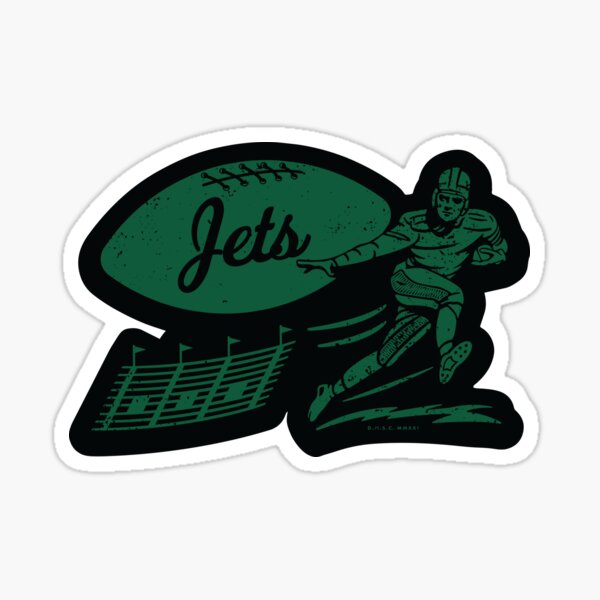 deadmansupplyco Vintage Football - New York Jets (White Jets Wordmark) Crewneck Sweatshirt