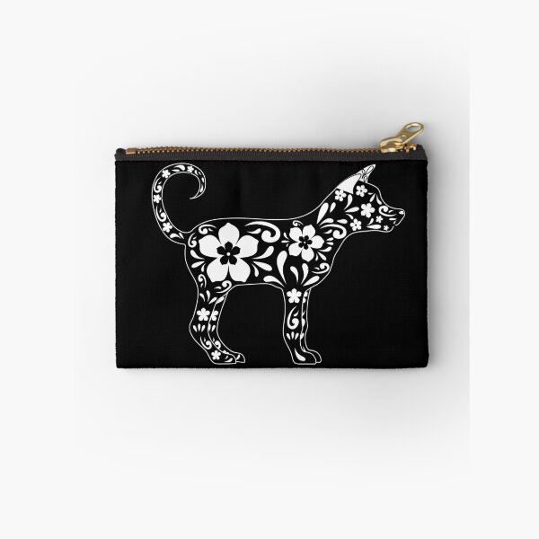 Item preview, Xoloitzcuintli  | Floral | Black and White designed and sold by NoirOwned.