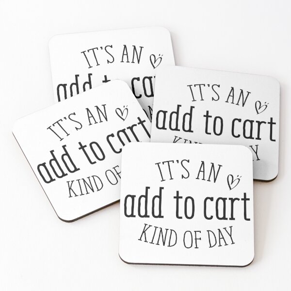 Item preview, It's an “add to cart” kind of day funny Saying With Heart Illustration designed and sold by Pexilus.