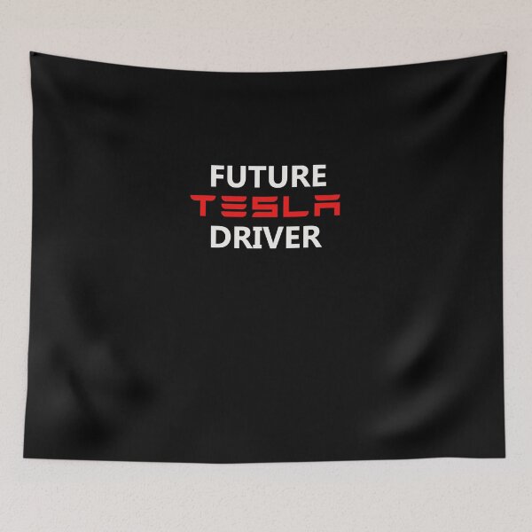 Item preview, Future Tesla Driver white designed and sold by joeredbu.