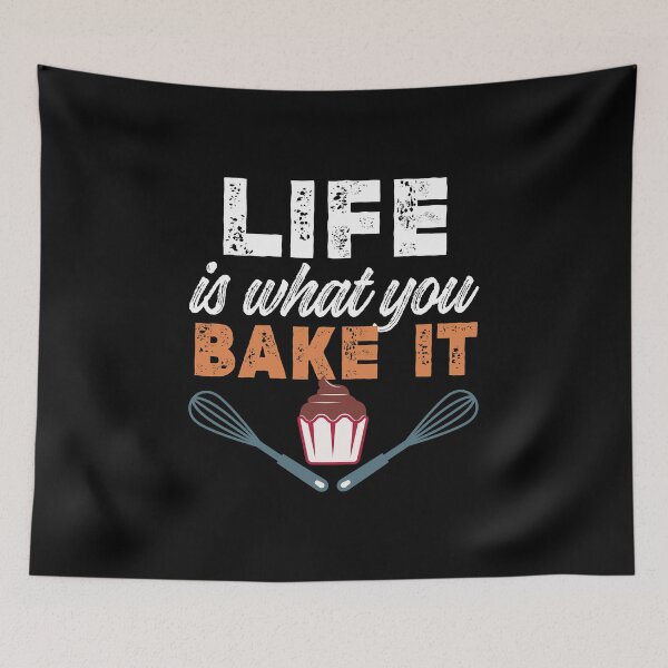 Item preview, Life is what you Bake It | Inspirational Baker designed and sold by Dancing Dolphin Crafts.