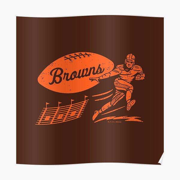 NFL Cleveland Browns - Retro Logo 14 Poster