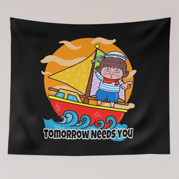 Item preview, Tomorrow needs you. Sailor on the boat in front of the sunset.  designed and sold by Ms-Wgaf.