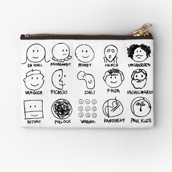 Munch King Zipper Pencil Pouch(Black)