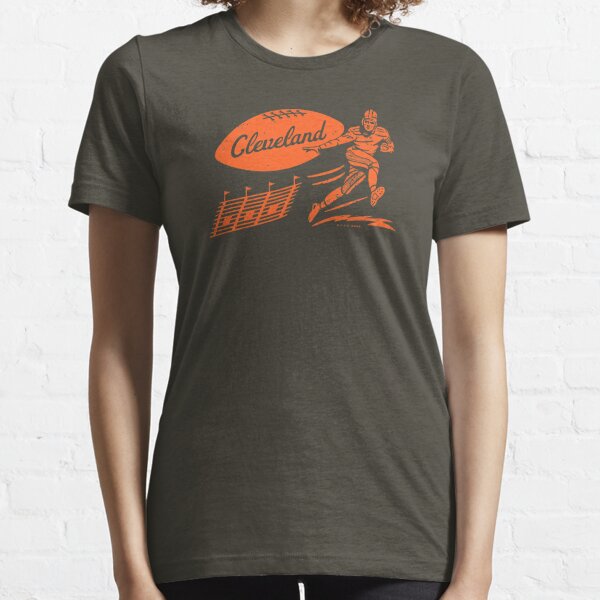 Vintage Football - Cleveland Browns (Orange Cleveland Wordmark) Essential T-Shirt