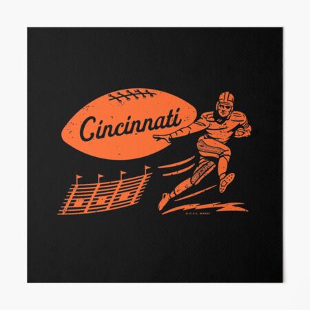 deadmansupplyco Vintage Football - Cincinnati Bengals (Orange Bengals Wordmark) Hoodie