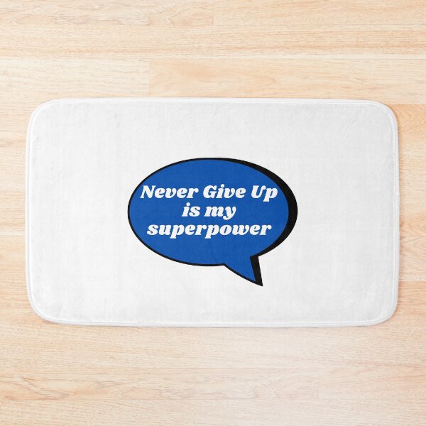 Item preview, Never give up is my superpower onomatopoeia designed and sold by Amine-Creation.
