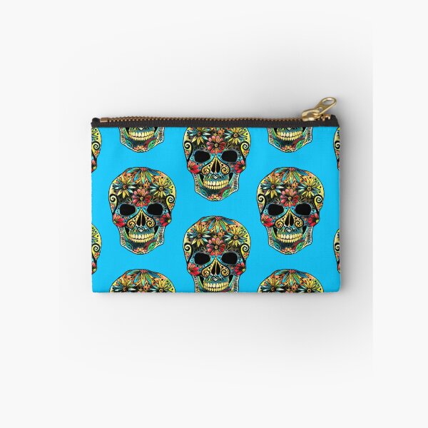 Item preview, Sugar Skulls Pattern Blue designed and sold by Pear Tree Studio.