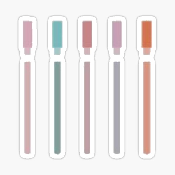 Colored pens Sticker