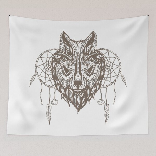 Item preview, Dream Catcher Wolf designed and sold by Design Atlas.