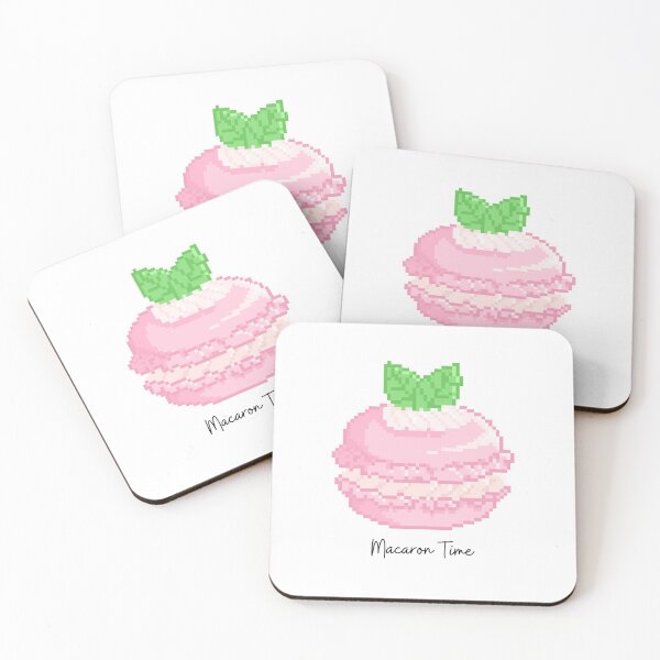 Item preview, Pixel Pink Macaron, Macaroon designed and sold by sanashibata.