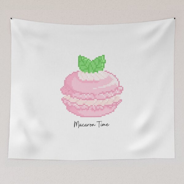 Item preview, Pixel Pink Macaron, Macaroon designed and sold by sanashibata.
