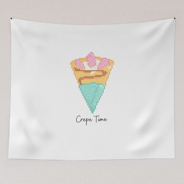 Item preview, Cute Pixel Strawberry Crepe designed and sold by sanashibata.