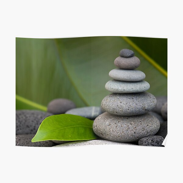 Stone cairn Poster