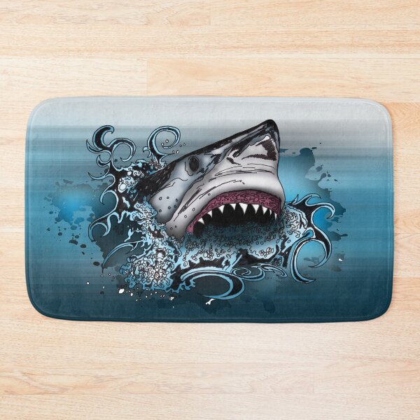 Shark Attack Bath Mat