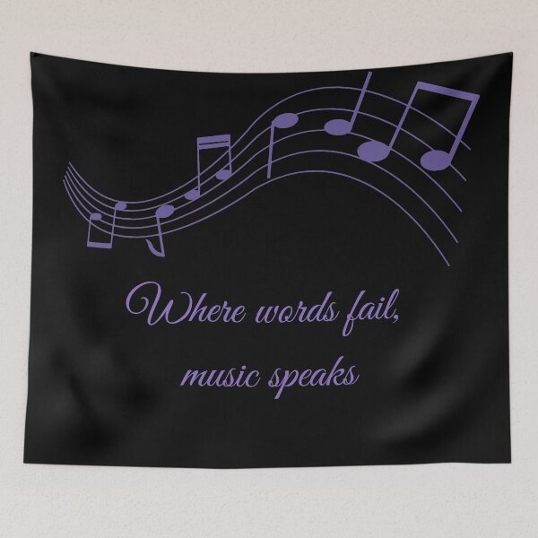 Item preview, Where Words Fail, Music Speaks in Lavender designed and sold by bittes.