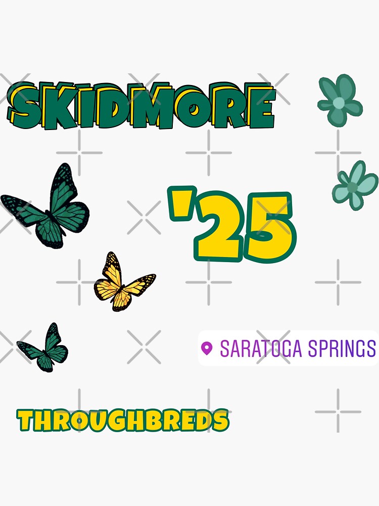 "Skidmore Class of 2025 Sticker Pack" Sticker for Sale by brookeee101