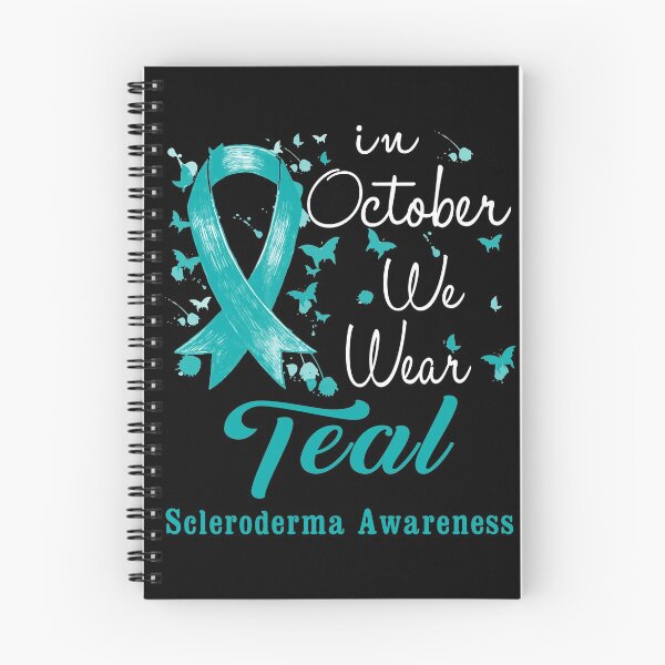 Item preview, In October We Wear Teal Ribbon Scleroderma Awareness designed and sold by largellie.