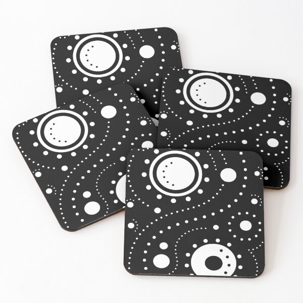 Item preview, White Traveling Circles designed and sold by MaritzaGoodIdea.