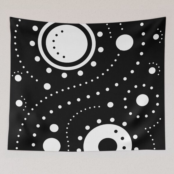 Item preview, White Traveling Circles designed and sold by MaritzaGoodIdea.