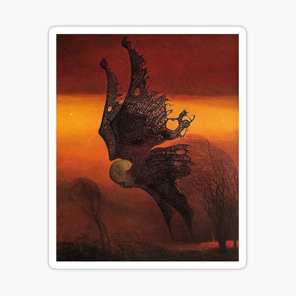 Item preview, Untitled (Ghost), by Zdzisław Beksiński designed and sold by JustContemplate.