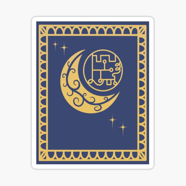 Helluva Boss Stolas and Octavia Grimoire Magic Spell Book Sticker