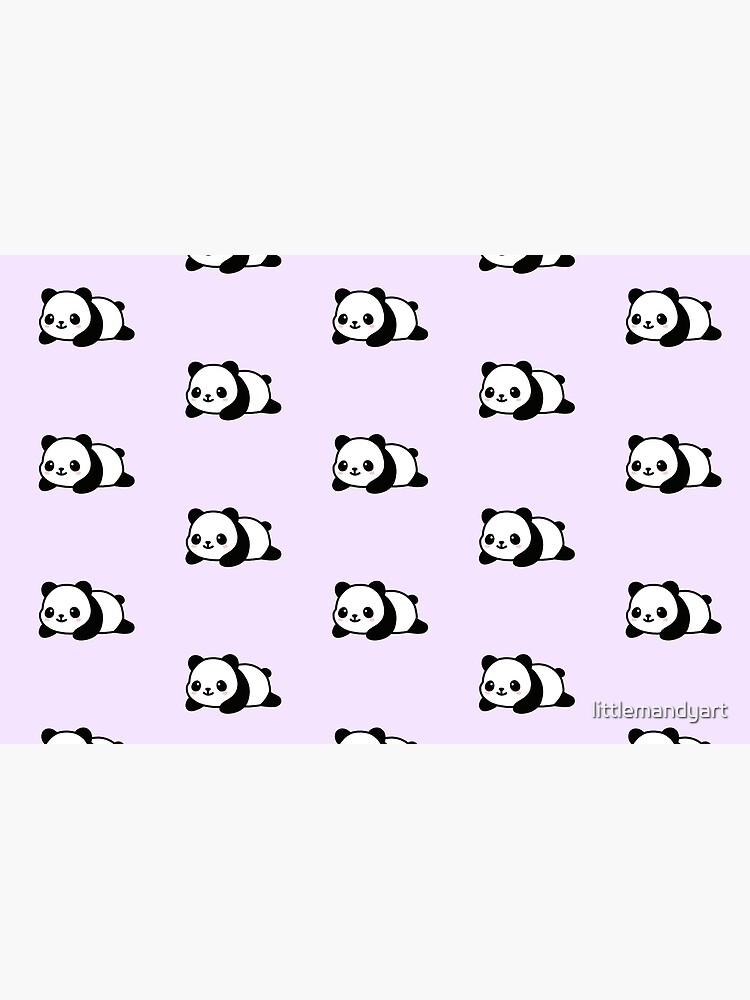 Thumbnail 4 of 4, Zipper Pouch, Panda designed and sold by littlemandyart.