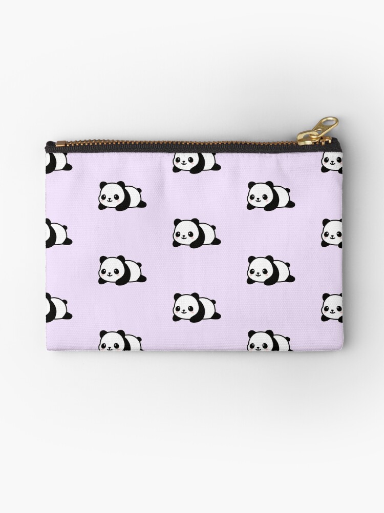 Thumbnail 1 of 4, Zipper Pouch, Panda designed and sold by littlemandyart.