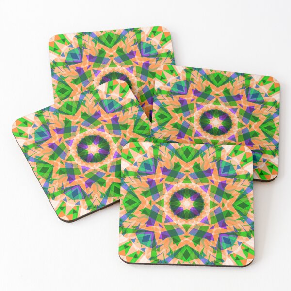 Item preview, Modern Colourful Vibrant Purple Bright Green Orange Halloween Magic Witch Star Pattern designed and sold by PatternPerfect.