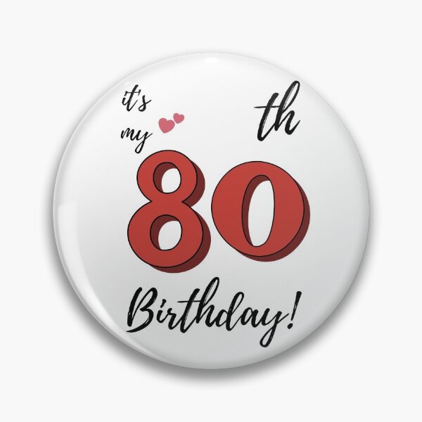 Item preview, It's My 80th Birthday quote designed and sold by WayneTower.