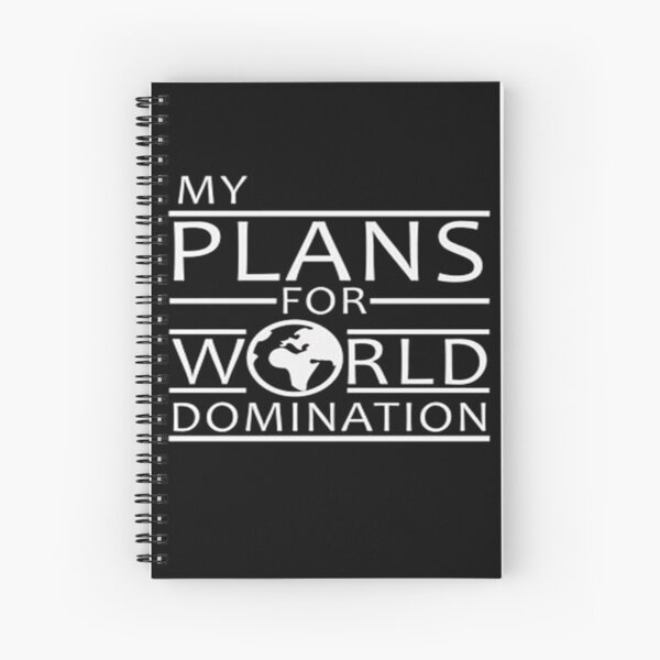 Item preview, MY PLANS FOR WORLD DOMINATION designed and sold by Anoirshop ⭐⭐⭐⭐⭐.
